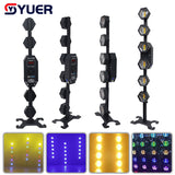 YUER™️ New LED 6x50w High Bright Amber + 72PCS RGB LED DMX Retro Stage Lighting Party Background Light for Concert Wedding Event Show