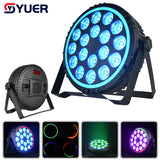 YUER™️ 18X12W RGBW 4in1 LED Par Light With Aperture DMX512 Disco Light Professional Stage Bar Dj Equipment