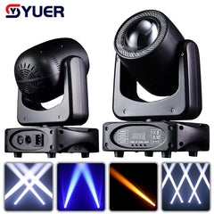 YUER™️  DJ Party Lighting 100W LED Beam Moving Head High Bright Mobile Heads Beam Effect For Home Disco Bar Stage Wedding Show