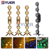 YUER™️Hot selling led Strip retro strobe light 6 high-brightness 60W lamp beads + 144 LED three-in-one lamp beads Nightclub DJ Disco Stage Wash Effect Light Professional Lighting Equipment