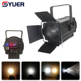 YUER™️ 200W/300W COB Auto Zoom Frsnel Spot Light DMX512 LED Lamp Stage Lighting Concert Productions With Barn Doors