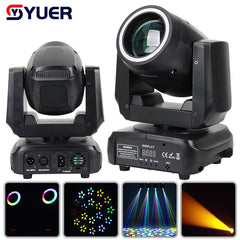 YUER™️Mini 150W Beam Moving Head Light With Aperture Spot Rainbow Effect 6+12 Prism Stage Lights DMX512 DJ Disco Party Stage Effect