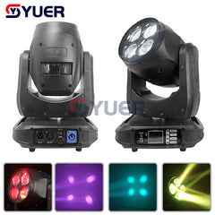 YUER™️ 4X40W RGBW 4IN1 LED Bee Eye Zoom Moving Head Light DMX512 16/20CH For DJ Disco Music Party Wedding Stage Indoor Show Bar Club