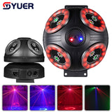 YUER™️ LED Mushroom Starry Sky Laser Lights With DMX512 Control For Disco Dj KTV Pub Party Wedding LED Head Moving Laser Lights