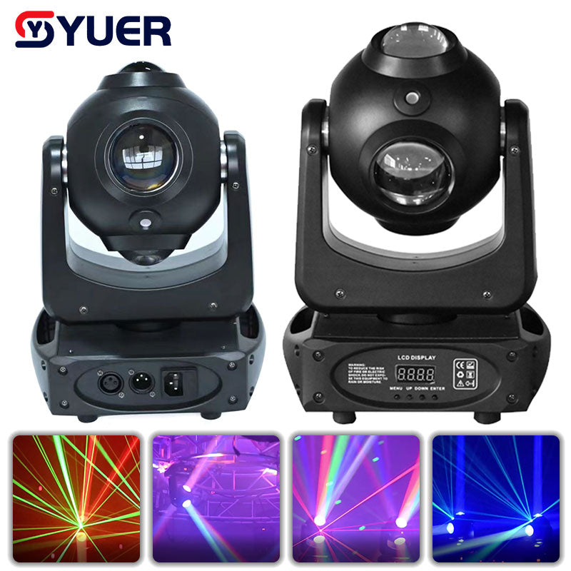 YUER™️ Nouvelle Lyre laser à faisceau 4x20W RG avec effets stroboscopiques DMX512 pour DJ, discothèque, club, spectacle, éclairage de scène de Noël