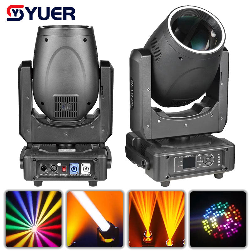 YUER™️ Mini 14R DJ Lights DMX512 Stage Lighting Beam 295W Moving Head Light For Wedding Nightclub Disco KTV Party Club Lamp