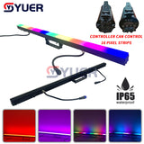 YUER™️ 80x0.5w SMD 5050 RGB LED Pixel Bar Light Tube Waterproof White Square Lens Linear Strip Light DMX For Disco DJ Club Bar Party