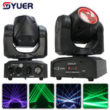 YUER™️ 60W Beam 0SRAM RGBW 4IN1 Moving Head Light Strobe DMX512 Voice Control For DJ Disco Stage Indoor Bar Wedding Lights Show