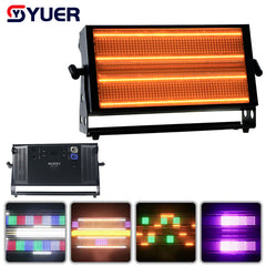 YUER™ Luz estroboscópica LED súper brillante de 20 segmentos RGB 3 en 1 con efecto de flash de alto brillo blanco cálido y frío para escenario, estroboscopio, DJ, fiesta, lavado