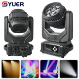 YUER™️ NEW Mold Waterproof IP66 7X40W RGBW 4 in 1 LED Bee Eyes Zoom Moving Head Light Dmx Beam Wash Stage Dj Disco Party Light