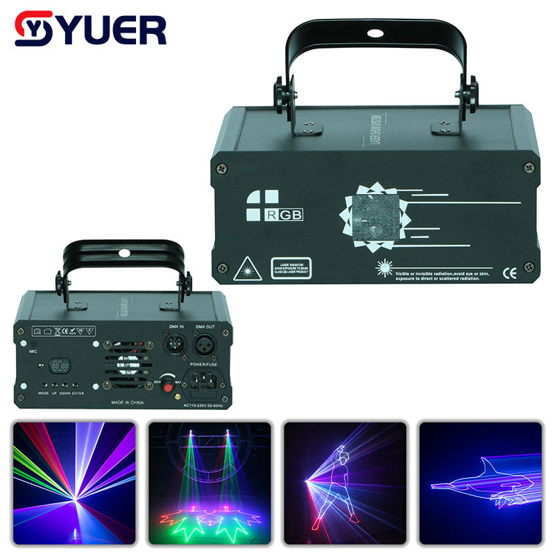 YUER™️ 1W 2W RGB Smart Animation Laser Projector Bluetooth
