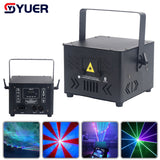 YUER™️  New 4W 6W RGB Full Color Laser Light With APP Control Stage Lights DMX512 For DJ Disco Wedding Bar Stage Effect