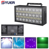 YUER™️ 260W LED RGBW 4in1 Strobe Light White Linear Dimming DMX512 Super Bright Dj Party Wash Bar Strobe Stage Lighting Effects