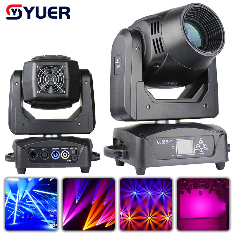 YUER™️ LED 150W Beam Spot Zoom Wash 3in1 Moving Head Lighting