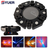 YUER™ Smart 6 Heads Moving Head Beam Laser Light RGB Floral Color Laser Light Projector Unlimited Rotating Disco Laser Light