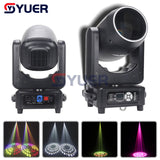 YUER™️ New Multiple Colors LED Strong Beam 300W With Aperture Atomization Moving Head DMX Light DJ Stage Bar Disco Strobe