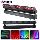 YUER™️ Large DJ 12X40W RGBW 4IN1 LED Focusing Beam Stage Moving Head Light DMX512 For Disco Dance Floor Bar Party Nightclub