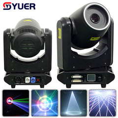 YUER™ Lyre laser ILDA 10W 12W avec anneau RVB Lumière de scène professionnelle DMX DJ Effets de balayage Disco Faisceaux puissants Club