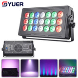 YUER™️ 21X15W RGBW 4 in 1 LED Flood Wash Lights DMX512 Stage Light Party Wedding DJ Disco