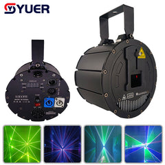 Projecteur laser d'animation RVB 3D YUER™️2W 3W 5W ILDA épissage RVB, lumière laser à balayage, effets de scène DMX512 pour DJ, discothèque, club, soirée