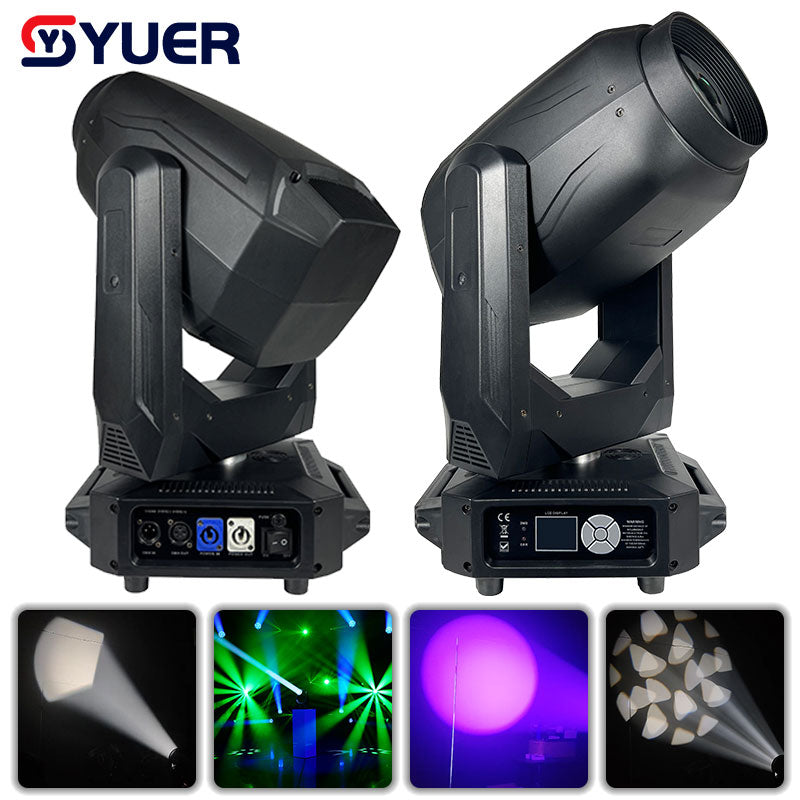 YUER™ 400W LED Cutting Moving Head Light CMY CTO Beam Spot Zoom Wash 3in1 Stage Effect DJ Disco Party Club Christmas Lighting Dance Floor
