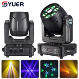 YUER™️ 6x10W LED Bee Eyes Gobo Moving Head Light 100W Beam Spot RGBW Stage Lighting Super Smooth Dimming for Wedding Party DMX 9/14CH