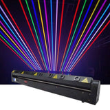 YUER™️ 8 Eyes Full Color RGB Laser Bar Light DMX512 Stage Strobe Effect Projector DJ Disco Party Dance Floor Bar Club Music Restaurant