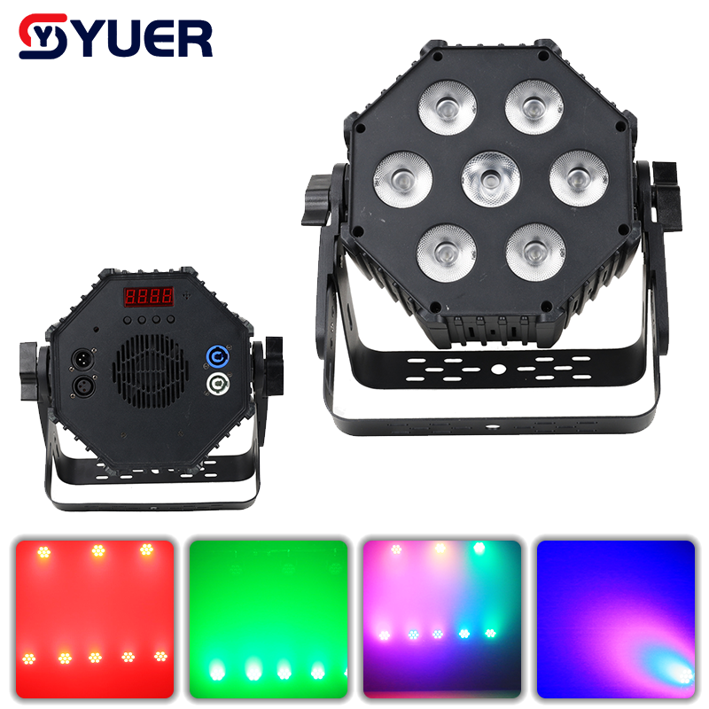 YUER™ 7x30W RGBW 4in1 Par Light Wash Effect DMX512 Sound Control For DJ Disco Party Bar Club Wedding Stage Effect Lighting