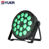 YUER™️ 18X12W RGBW 4in1 LED Par Light With Aperture DMX512 Disco Light Professional Stage Bar Dj Equipment