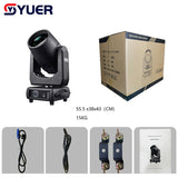 YUER™️ NEW Profession 380W 20R Beam Spot Wash Moving Head Light Double Prism Zoom DMX512 For Disco DJ Music Ball Party Nightclub