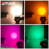 YUER™️ LED Waterproof Flat Par 7x18W RGBW 4IN1/RGBWA 5IN1/RGBWA+UV 6IN1 Lighting Strobe DMX512 For Disco DJ Music Party Club Dance Floor Bar Stage