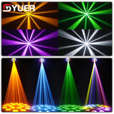 YUER™️ LED Spot 200W Moving Head Light Rainbow Beam Zoom Rainbow Effect With Ring Effect DMX Controller DJ Party Disco Stage Lighting