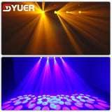 YUER™️ NEW LED 100W Spot Beam Moving Head Light 18 Face Prism DMX512 Sound Dj Stage Effect Light Party Dance Disco Bar Music Club