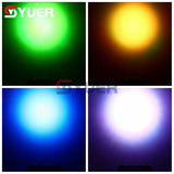 YUER™️ 4x15W RGBW 4in1 LED Par Can Wash Stage Effect Lighting For DJ Disco Home Party DMX Control Sound Auto Remote Modes