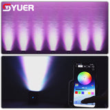 YUER™️ Battery Wireless Waterproof Par Light 6X18W RGBWA-UV 6IN1 LED Par Light DMX512 Automatic Voice Control  for DJ Disco Stage Indoor Bar