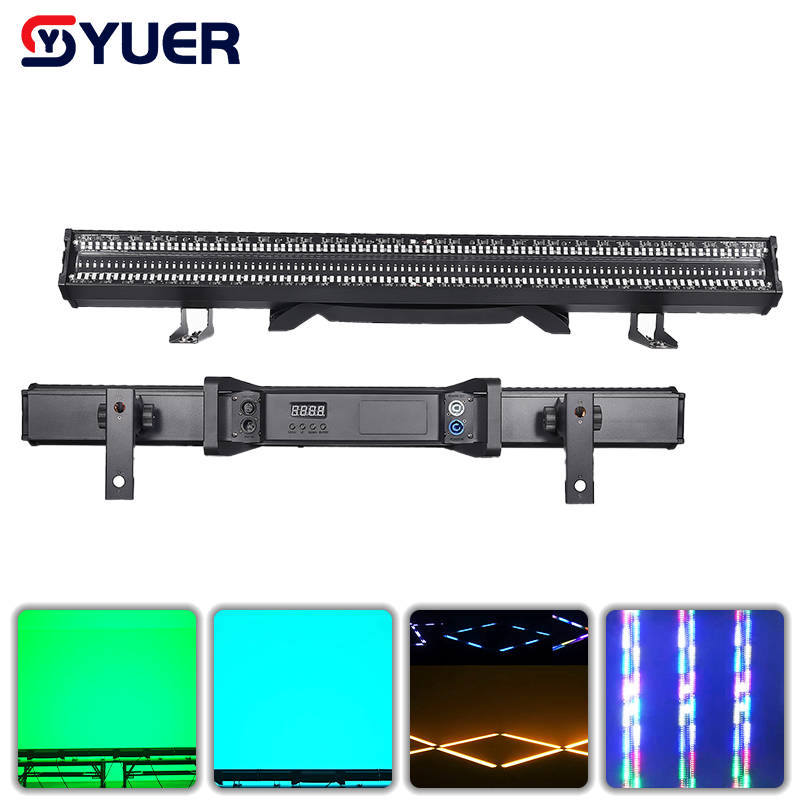 YUER™ 192x0.2W RGB + 96X2W White Strobe Light Horse Wash Effect DMX512 Sound Control For DJ Disco Party Bar Club Wedding Stage Effect Lighting