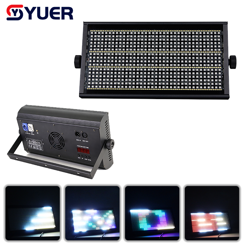 YUER™ 96+48 Segments RGB Cold/Warm White Strobe Light Wash Effect DMX512 For DJ Disco Party Bar Club Wedding Stage Lighting