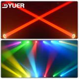 YUER™️ LED 120W Beam Spot Moving Head Light with Aperture DMX512 Control Dj Stage Effect Light Party Dance Disco Bar Music Club