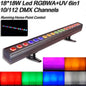 YUER™️ LED Wall Wash Light 18X10W RGBW 4in1/18X15W RGBWA 5in1/18x18W RGBWA+UV 6in1 Stage Lighting Running Horse Point Control DMX512 Good Effect Disco DJ Party Equipmen