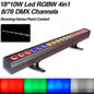 YUER™️ LED Wall Wash Light 18X10W RGBW 4in1/18X15W RGBWA 5in1/18x18W RGBWA+UV 6in1 Stage Lighting Running Horse Point Control DMX512 Good Effect Disco DJ Party Equipmen