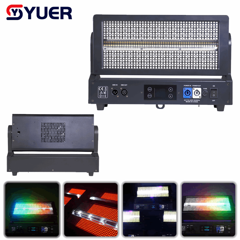 YUER™ 112+32 Segment RGB LED Moving Head Strobe Light Wash Point Control Effect Copy GLP DMX512 For DJ Disco Party Bar Club Wedding Stage Lighting