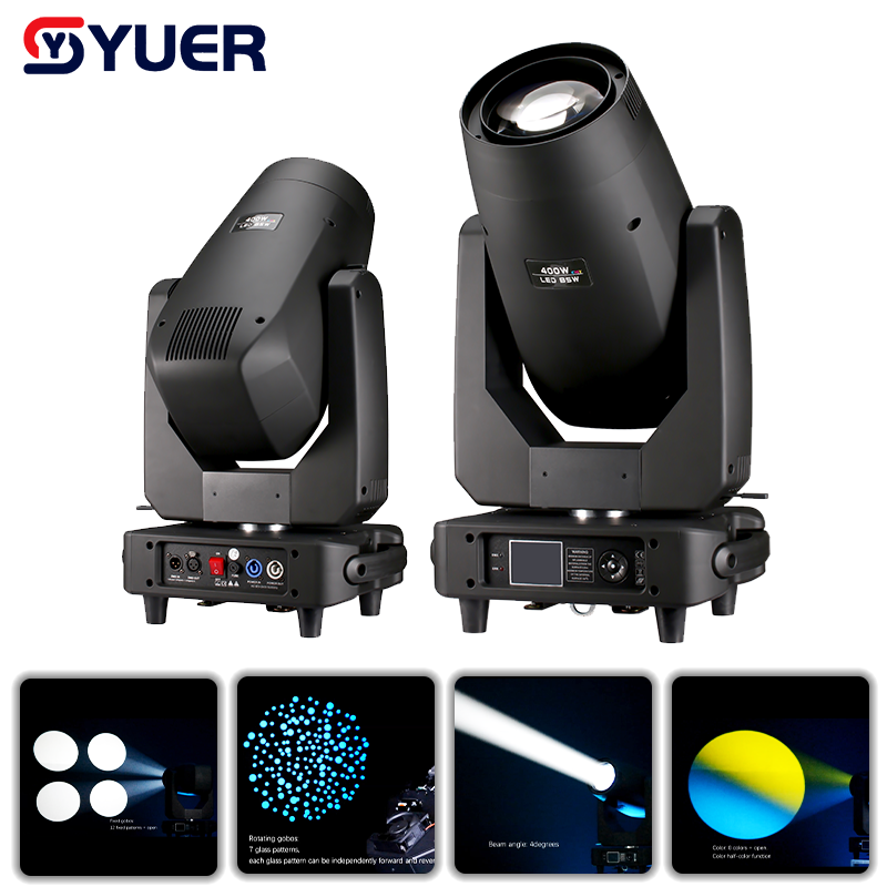 YUER™ 400W LED Beam Spot Wash Moving Head Light CMY CTO Frost Focus Effect DMX512 RDM Control For DJ Disco Wedding Event Party Bar Club