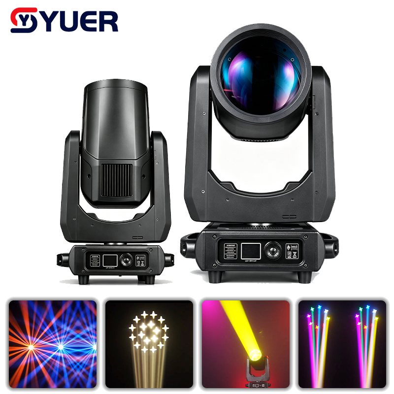 YUER™ 400W LED Beam Moving Head Light Frost Focus Rainbow 8+16 Prisms Effect DMX512 Control For DJ Disco Party Bar Club Wedding Stage Effect Lighting