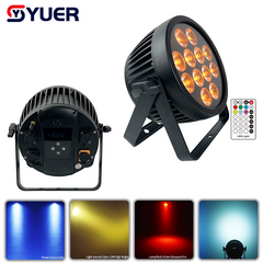 YUER™ 12x12W RGBWAUV 6in1 Battery Par Light Wash Effect DMX512 Remote APP Control For DJ Disco Wedding Event Party Bar Club