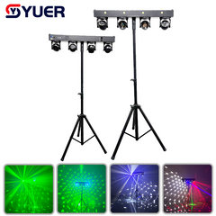 YUER™ 40W RGBW 4in1 +15W RGBW Battery Bracket Light Wash Laser Beam Effect Wireless DMX Remote Control For DJ Disco Wedding Event Party Bar Club