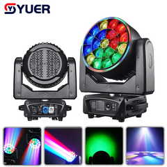 YUER™ 19x40W Bee Eye Moving Head Light With Ring Wash Effect DMX512 Sound Control For DJ Disco Wedding Event Party Bar Club