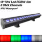YUER™️ New Outdoor IP65 Wash Par Can 4in1 RGBW 18x10W/5in1 RGBWA 18x15W/6in1 RGBWAUV 18x18w DMX512 Operated NightClub Waterproof LED wallwasher Party floodLight
