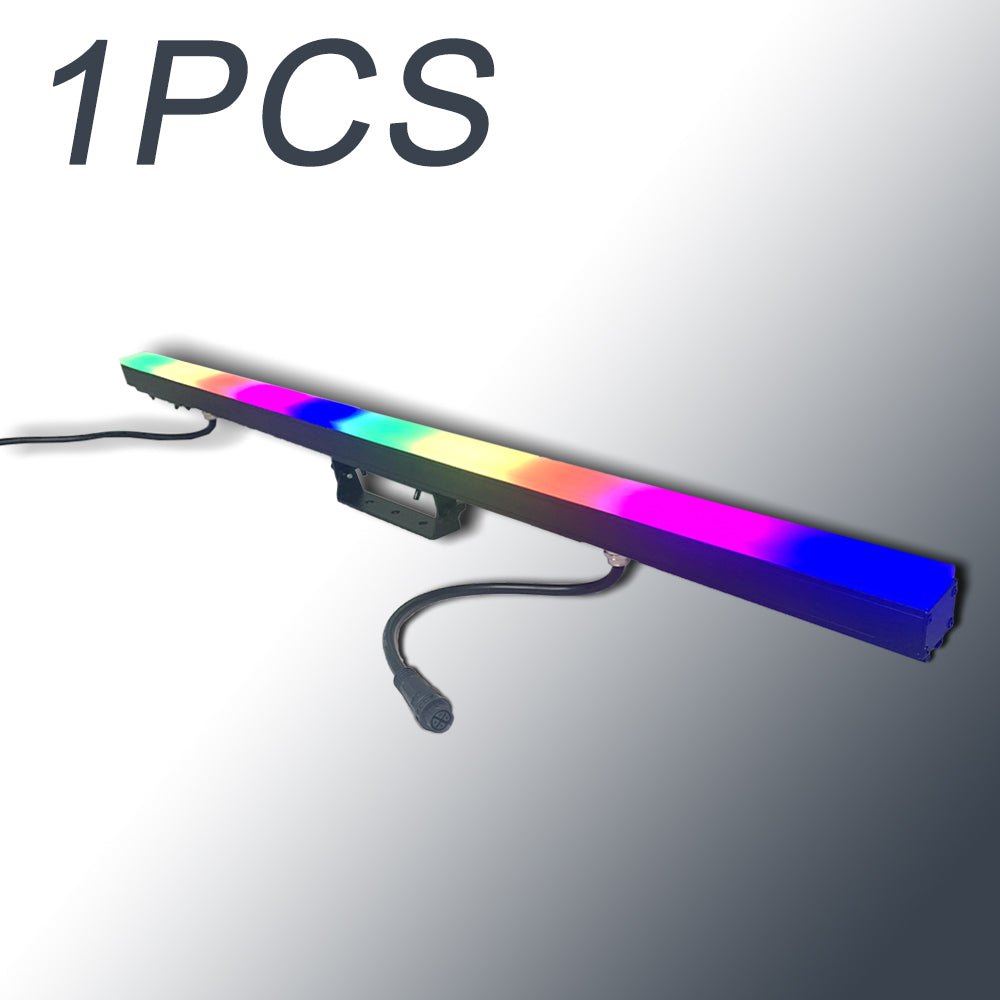 YUER™️ 80x0.5w SMD 5050 RGB LED Pixel Bar Light Tube Waterproof White Square Lens Linear Strip Light DMX For Disco DJ Club Bar Party
