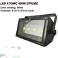 YUER™️ Luz de escenario LED 400W RGB LED estroboscópico blanco 4x100W DMX Control estroboscópico LED Sonido Flash Fiesta Boda Vacaciones Efecto de iluminación DJ 