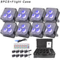 YUER™️ Foco LED Par a Batería 3x18W RGBWA UV Wall Wash DMX Control Remoto Inalámbrico por Aplicación Luz de Escenario para Dj, Club, Fiesta en Casa, Boda, Iluminación Ascendente